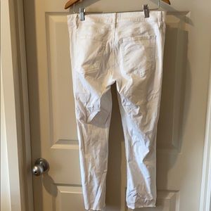The Loft White Ripped Jeans